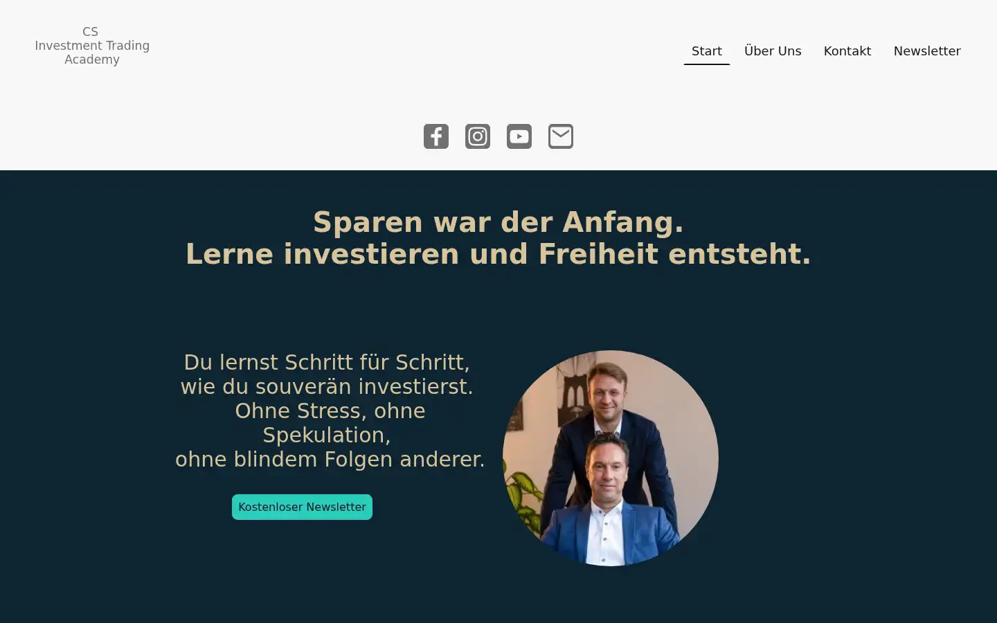 Screenshot of cs-invest-academy.de
