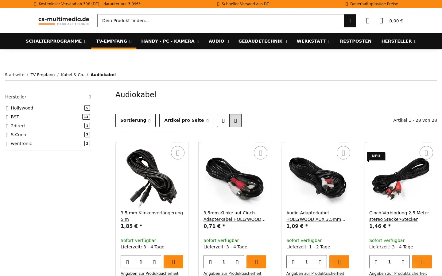 Screenshot of cs-multimedia.de