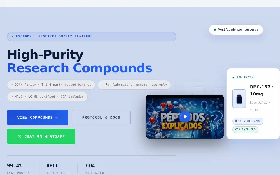 Screenshot of csbiomx.com