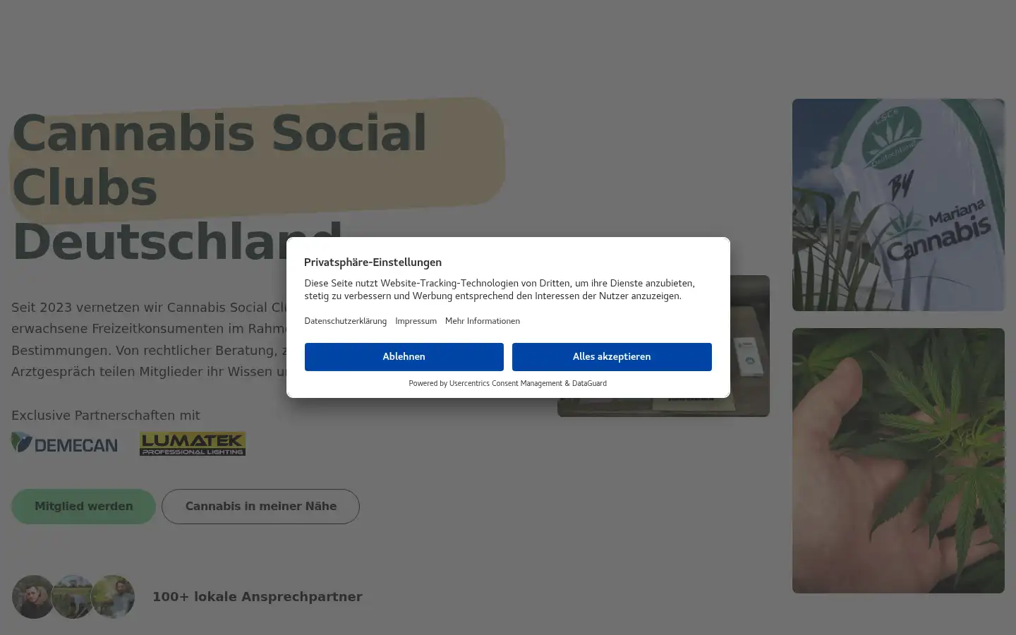 Screenshot of cscsdeutschland.de