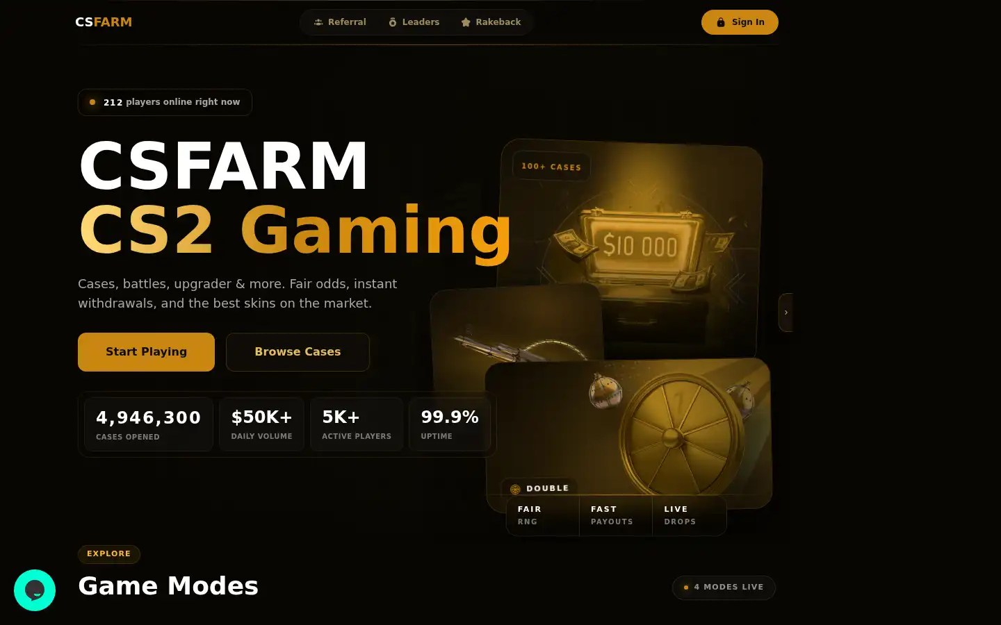 Screenshot of csfarm.gg