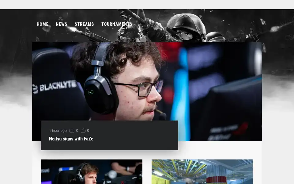 Screenshot of csgo.com