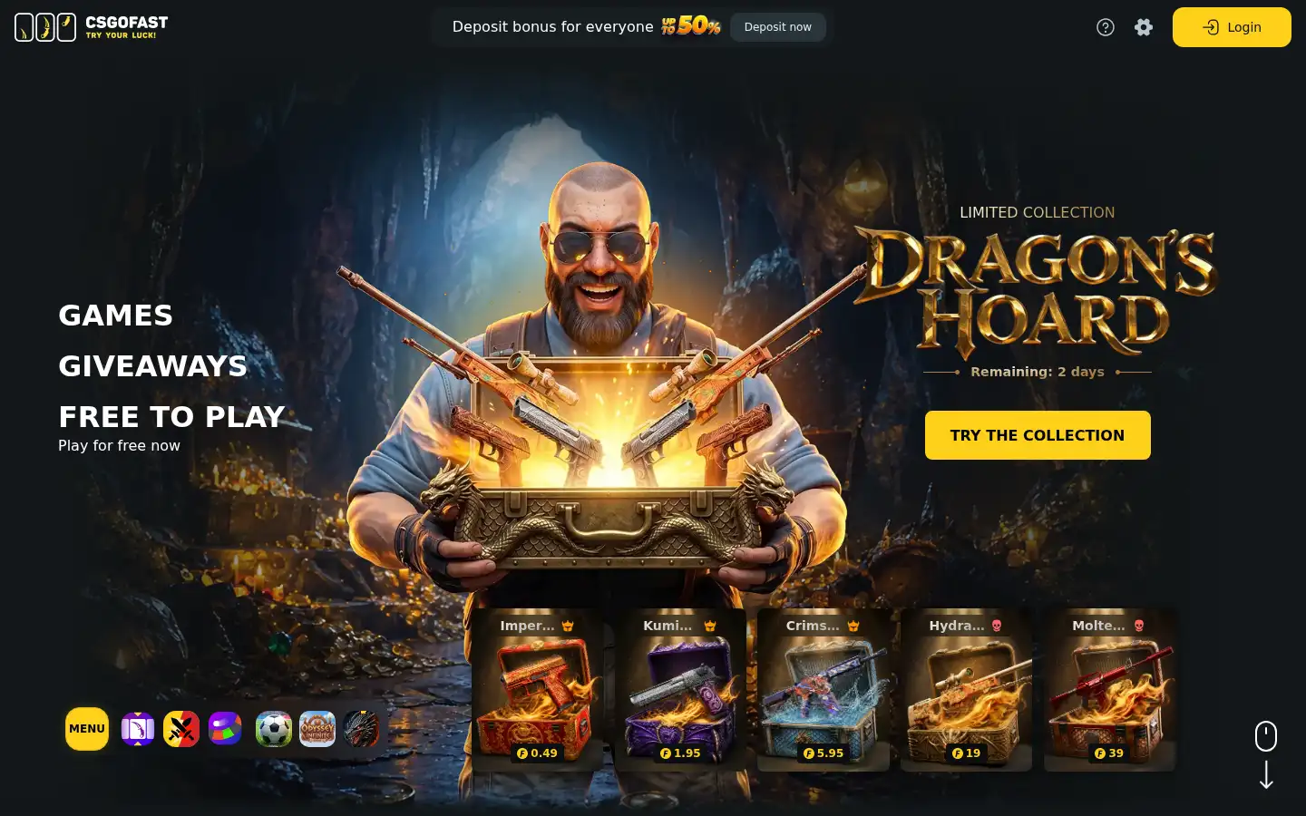 Screenshot of csgofast.com