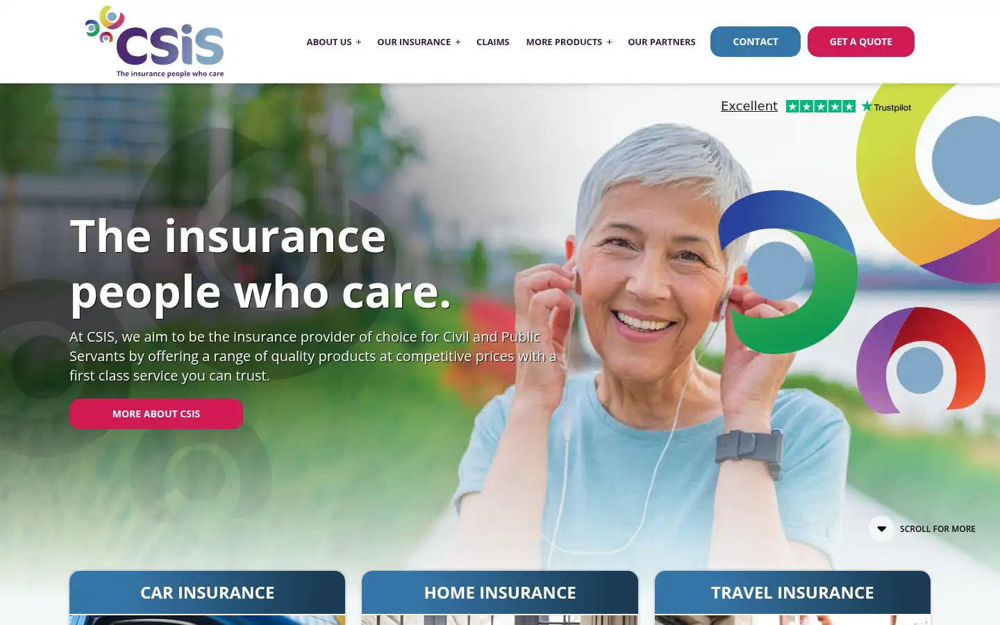 Screenshot of csis.co.uk