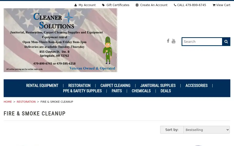 Screenshot of csisupplies.com