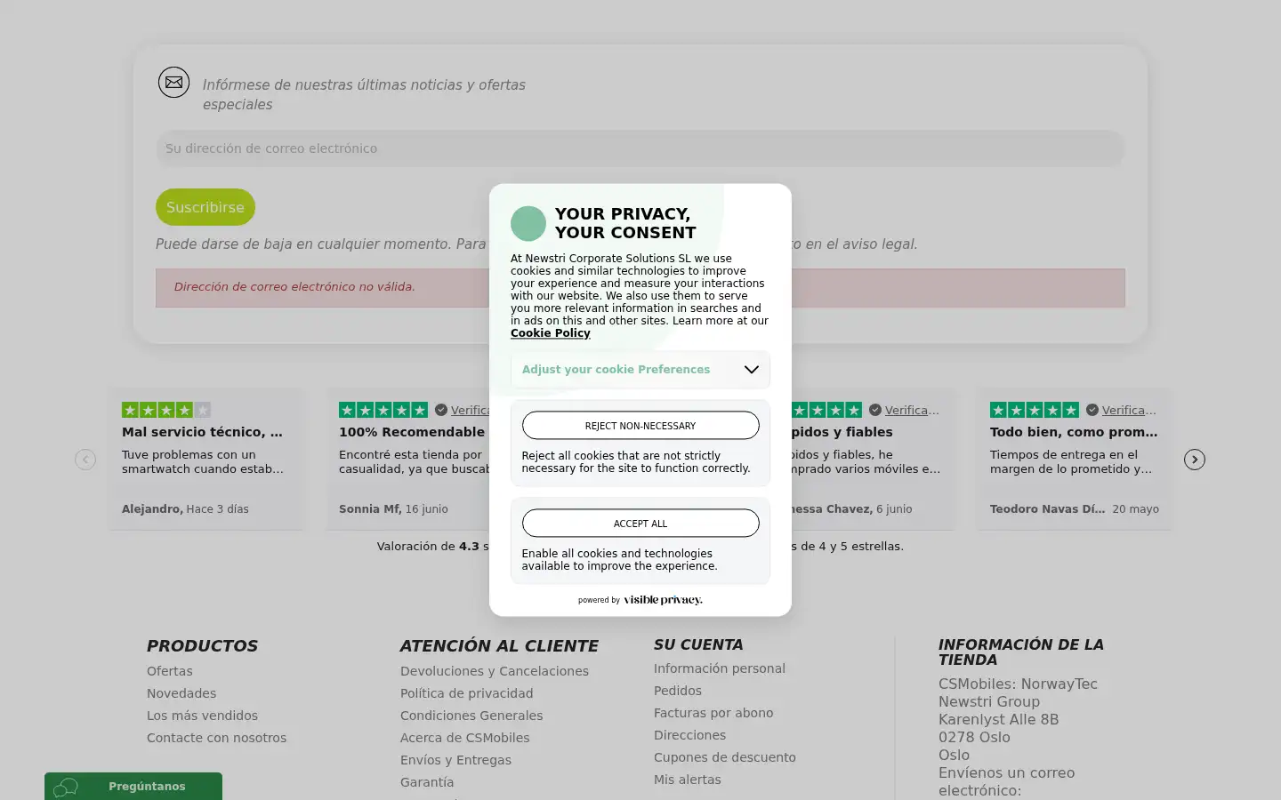 Screenshot of csmobiles.com