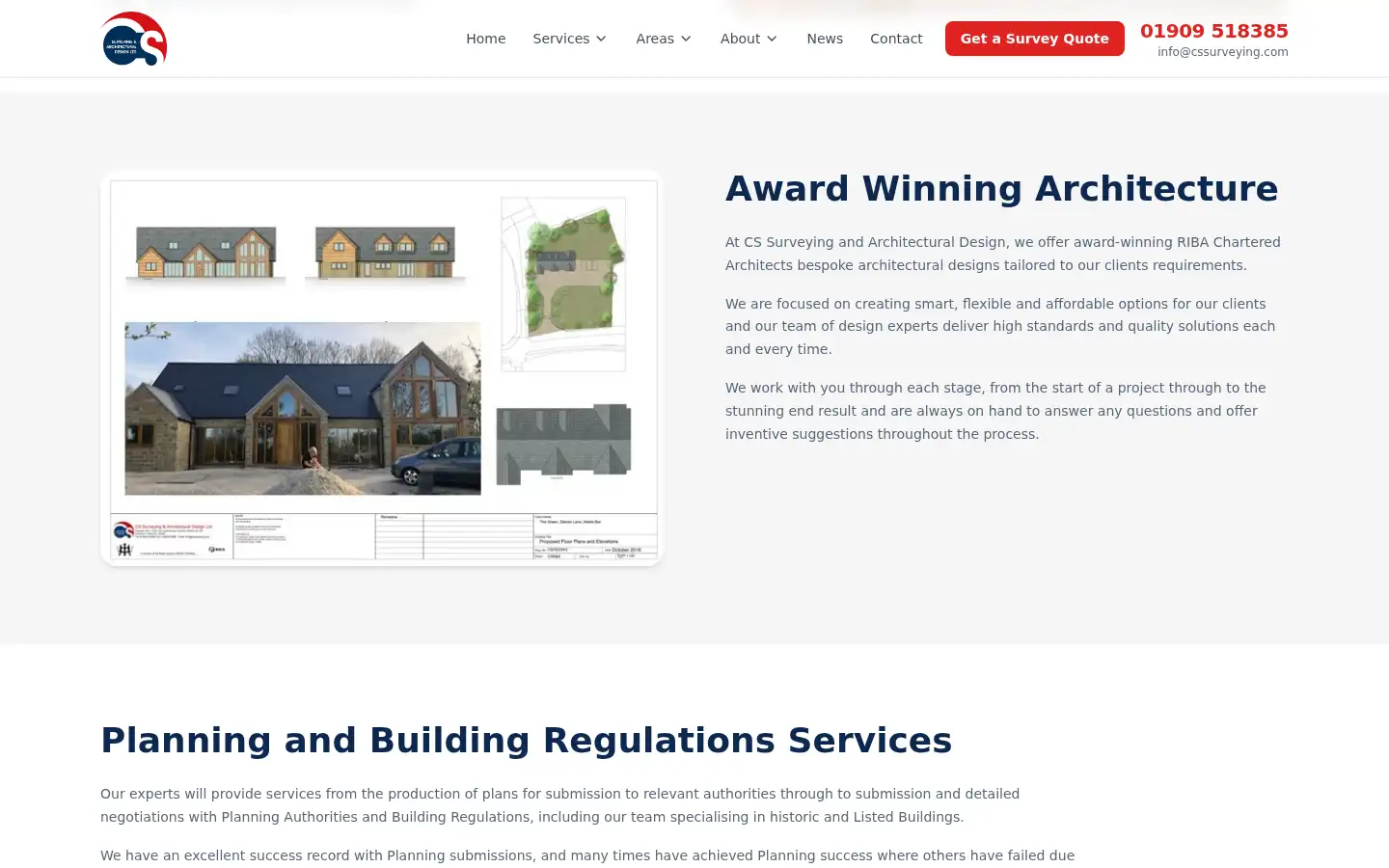 Screenshot of cssurveying.com