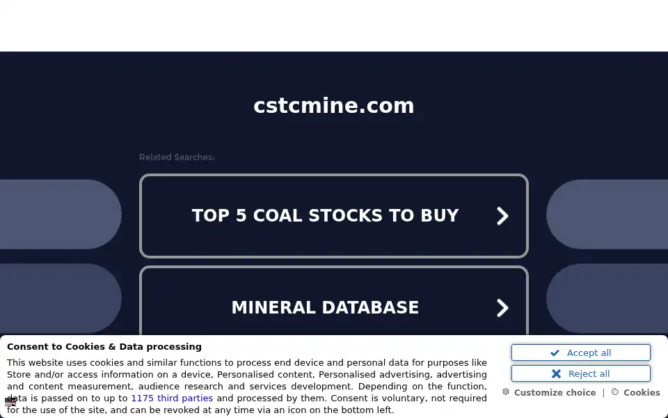 Screenshot of cstcmine.com