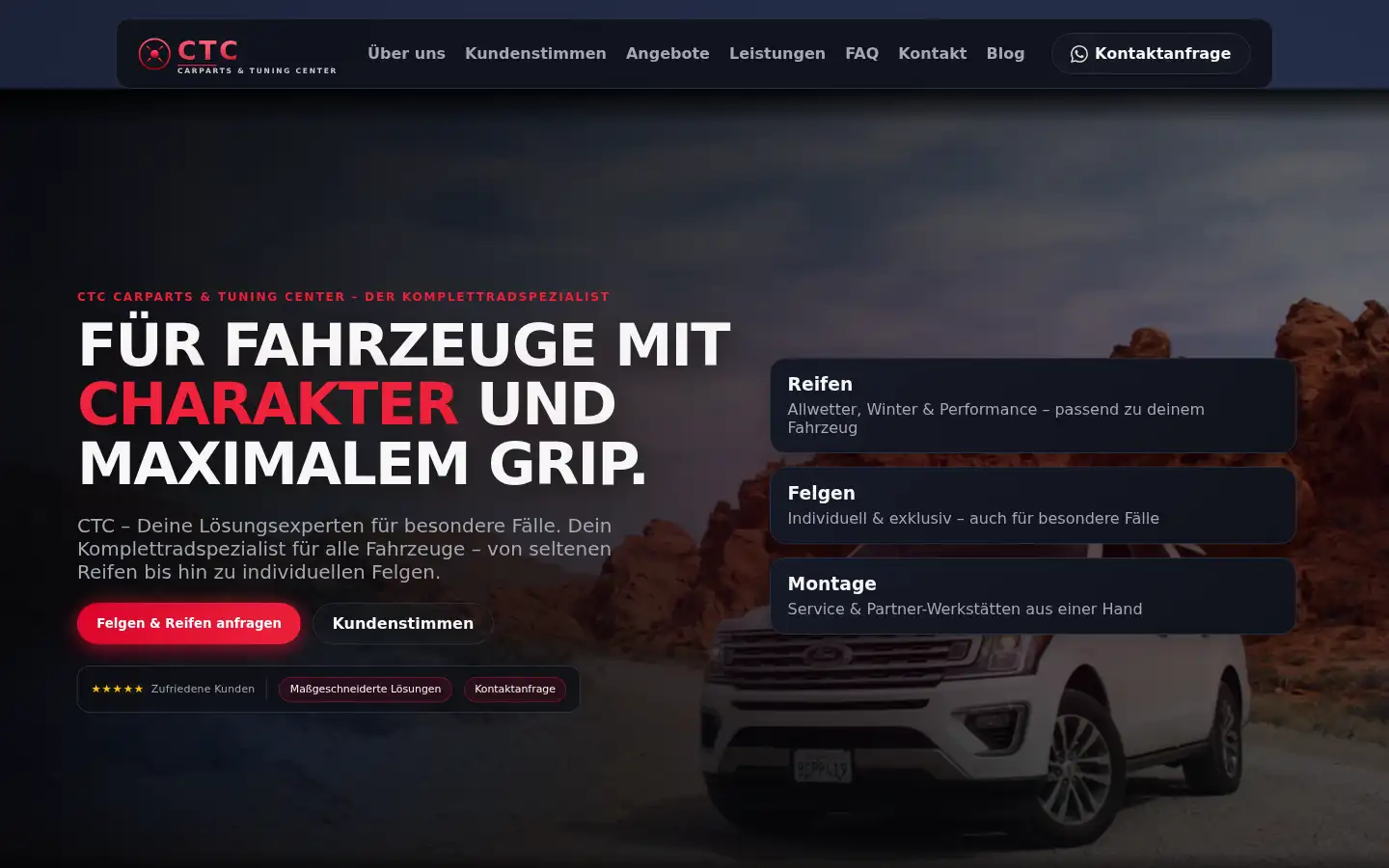 Screenshot of ctc-wheels.de