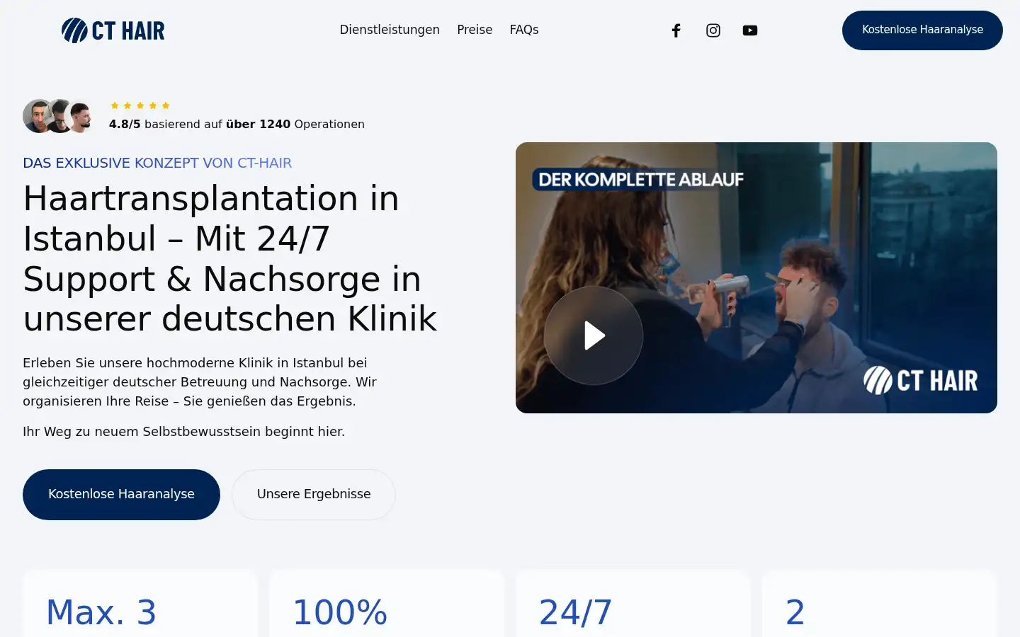 Screenshot of cthair.de