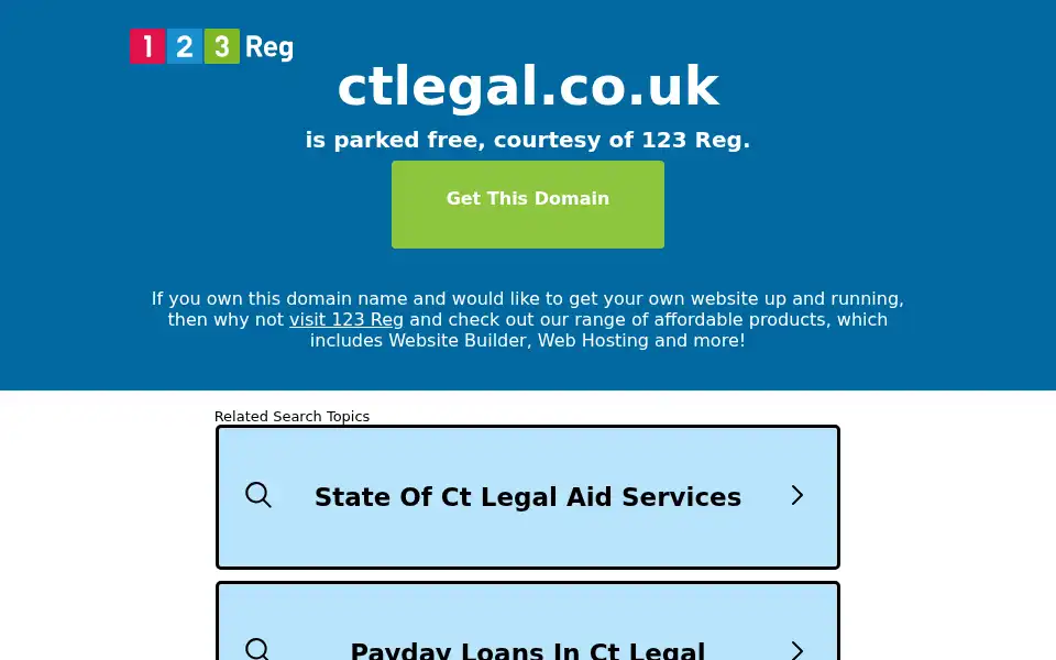 Screenshot of ctlegal.co.uk