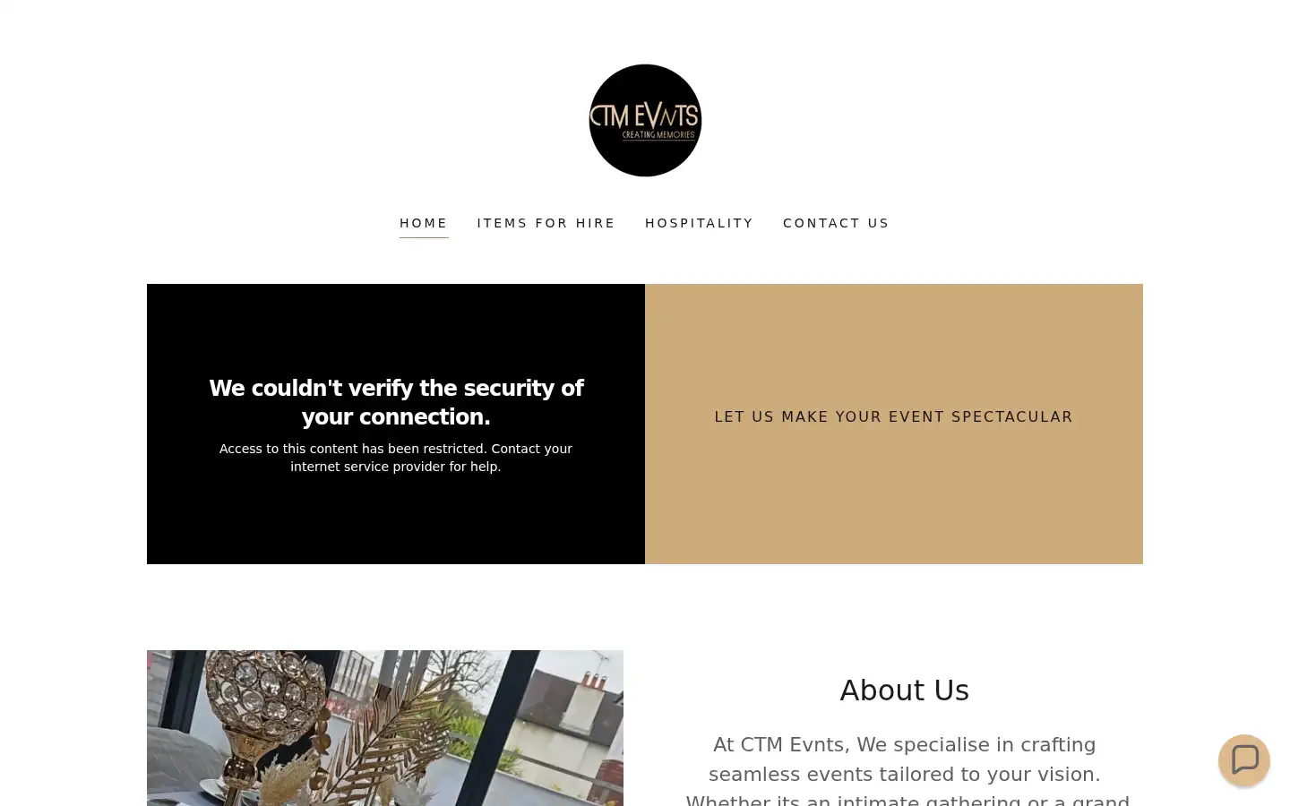 Screenshot of ctmevnts.co.uk
