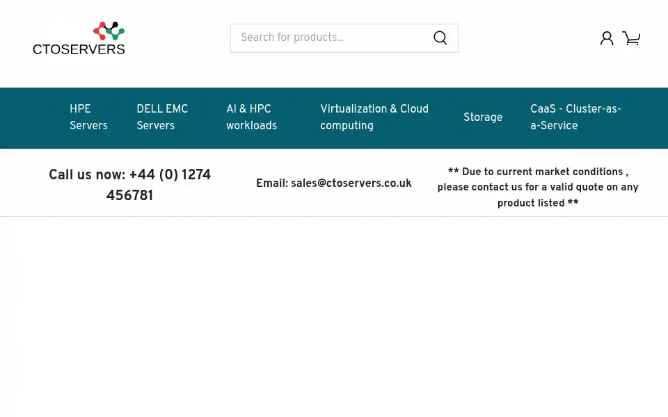 Screenshot of ctoservers.co.uk