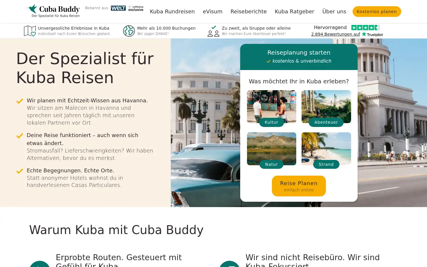 Screenshot of cuba-buddy.de