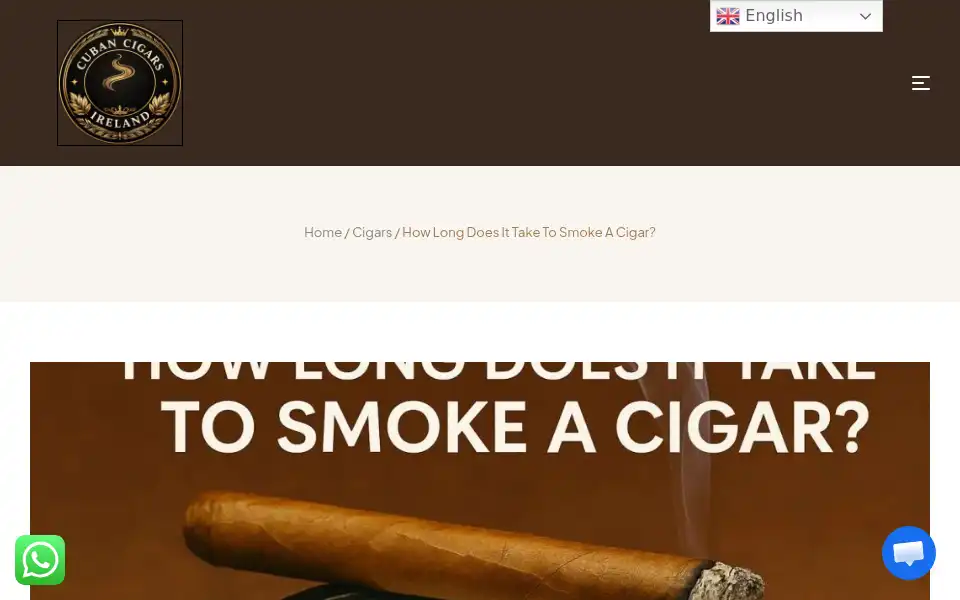 Screenshot of cubancigarsireland.com