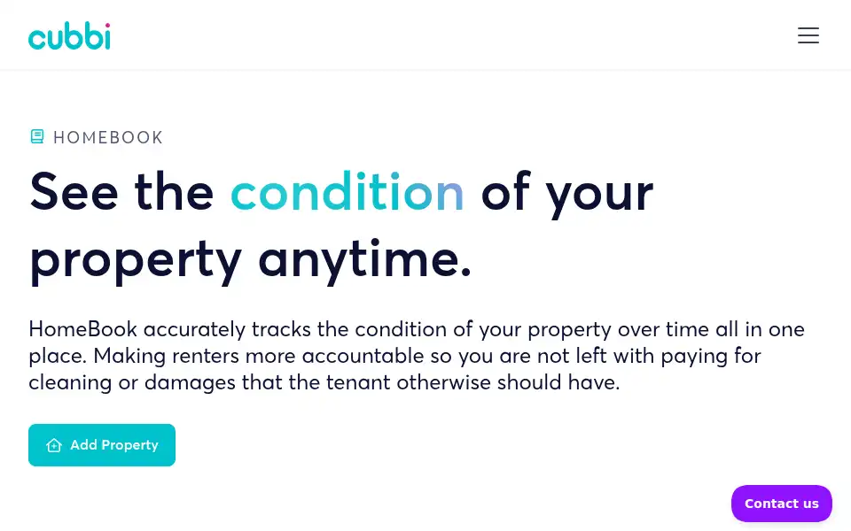 Screenshot of cubbi.com.au
