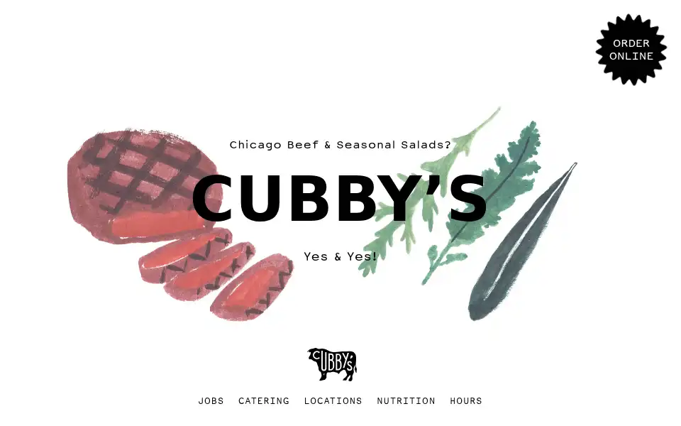 Screenshot of cubbys.co
