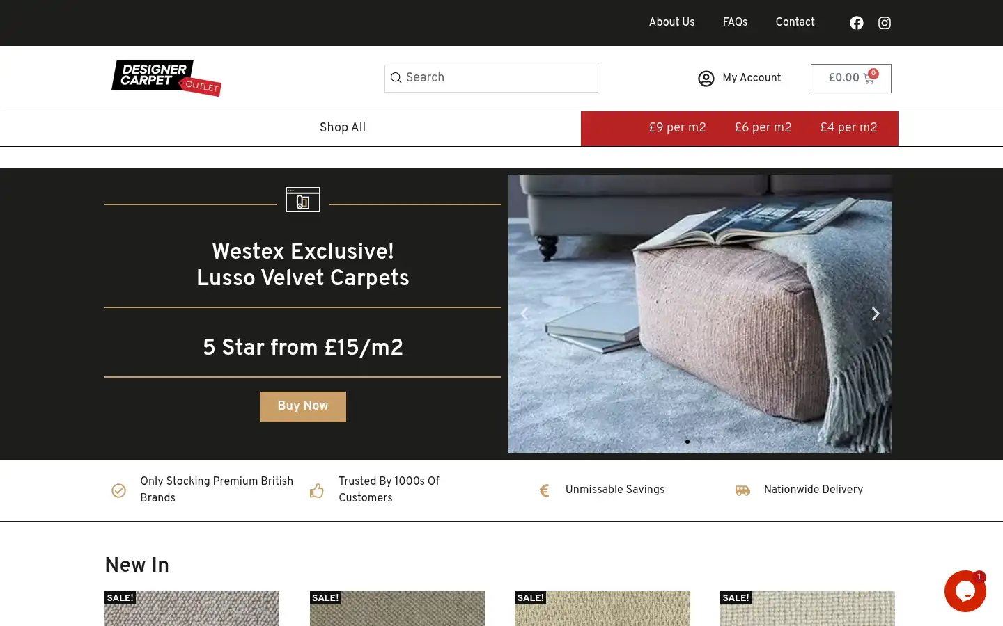 Screenshot of cubecarpets.co.uk