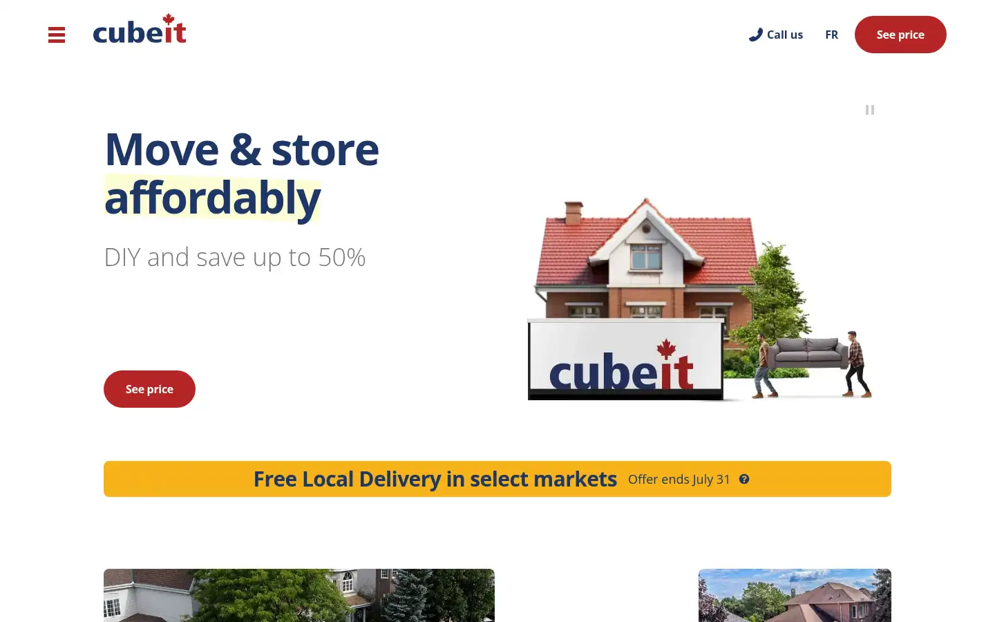 Screenshot of cubeit.ca
