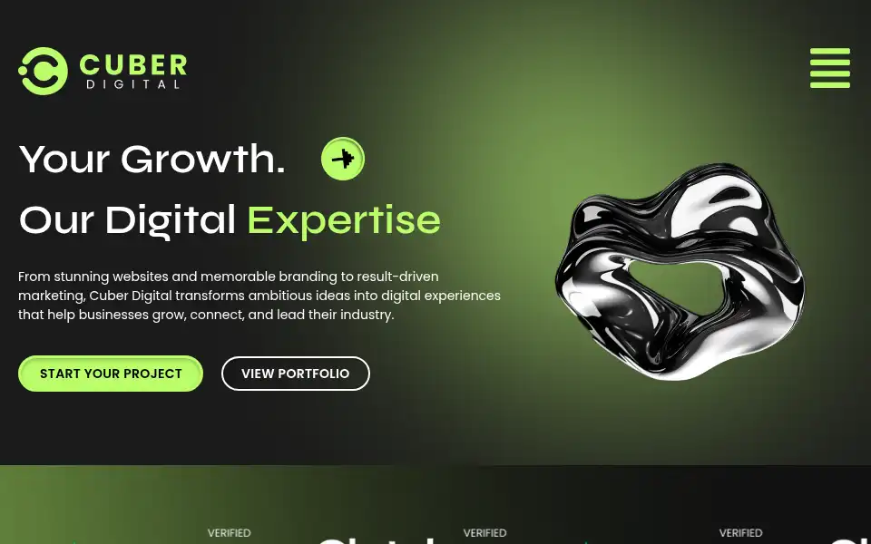 Screenshot of cuberdigital.us