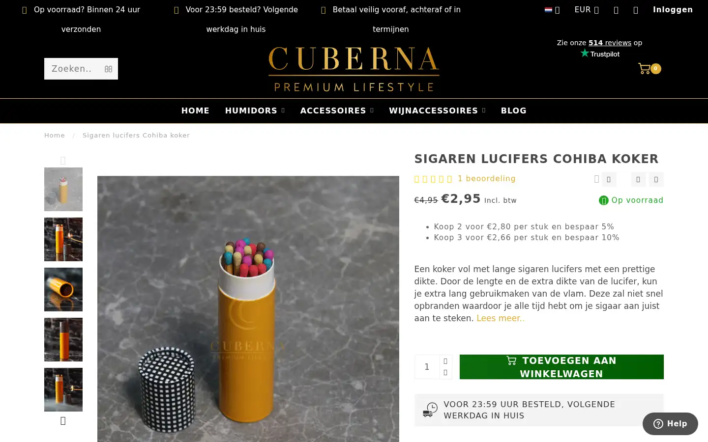 Screenshot of cuberna.nl
