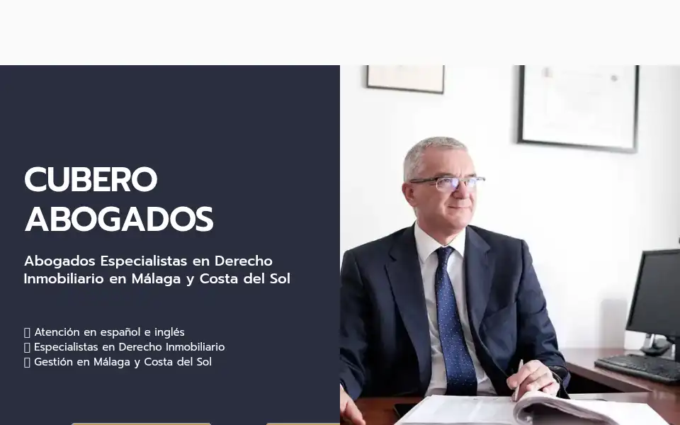 Screenshot of cuberoabogados.es