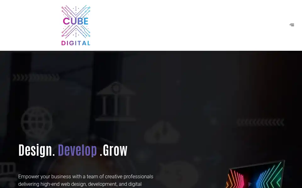 Screenshot of cubexdigital.com