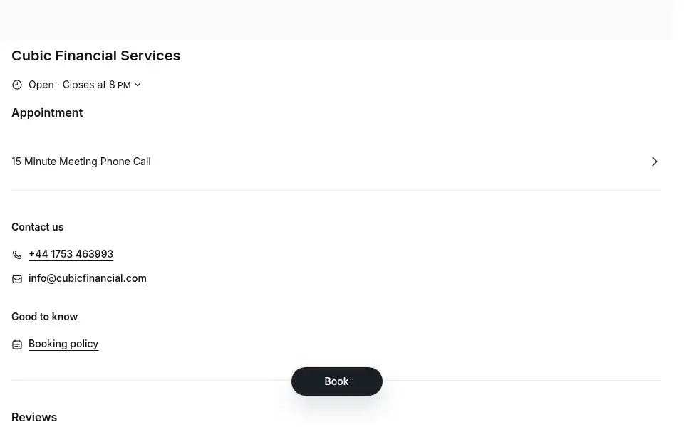 Screenshot of cubicfinancial.com