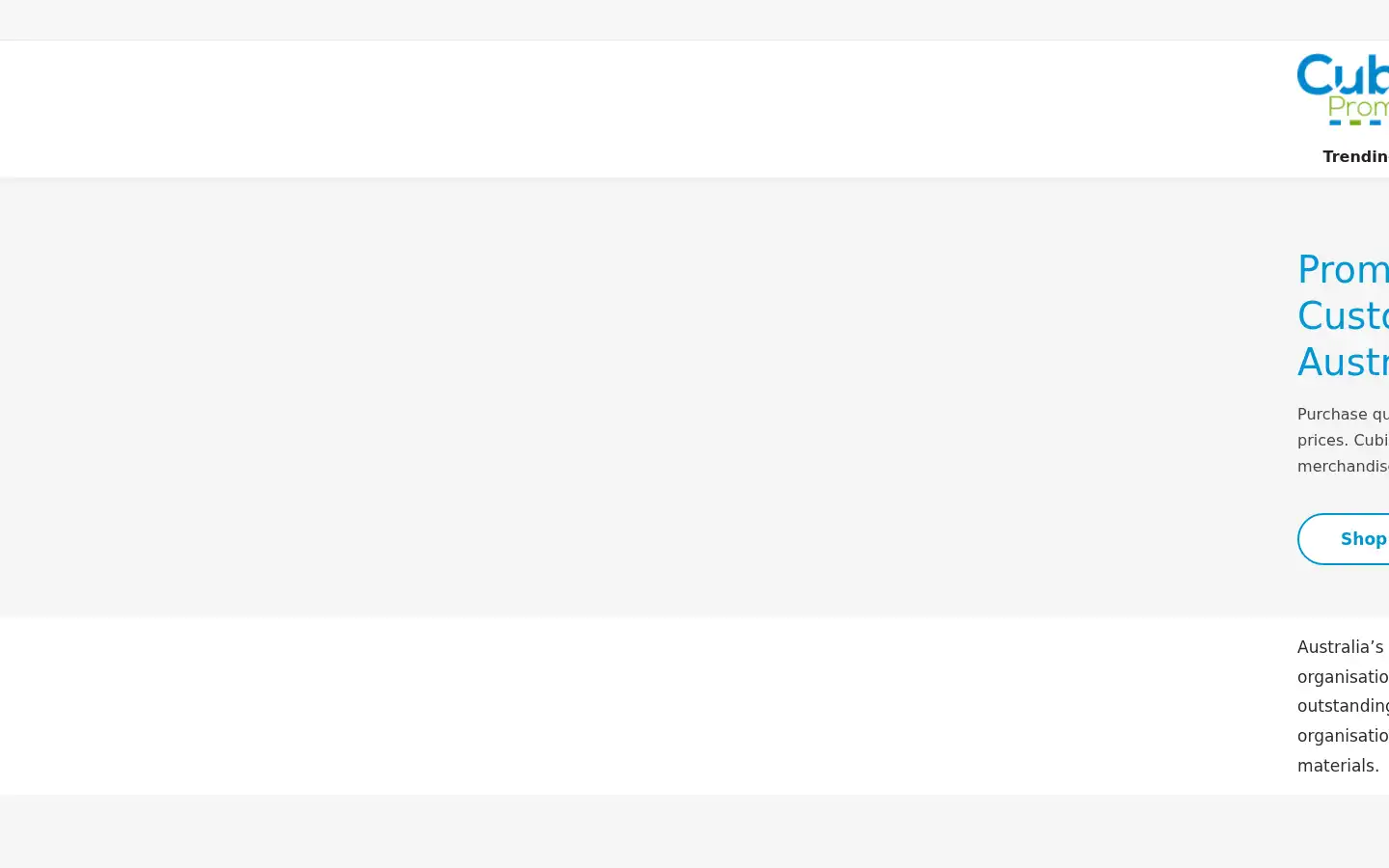 Screenshot of cubicpromote.com.au