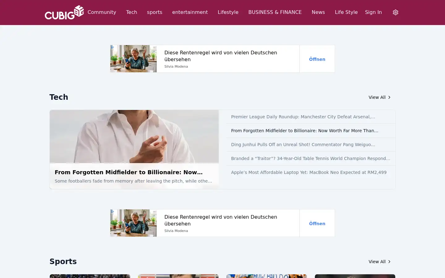 Screenshot of cubighub.com