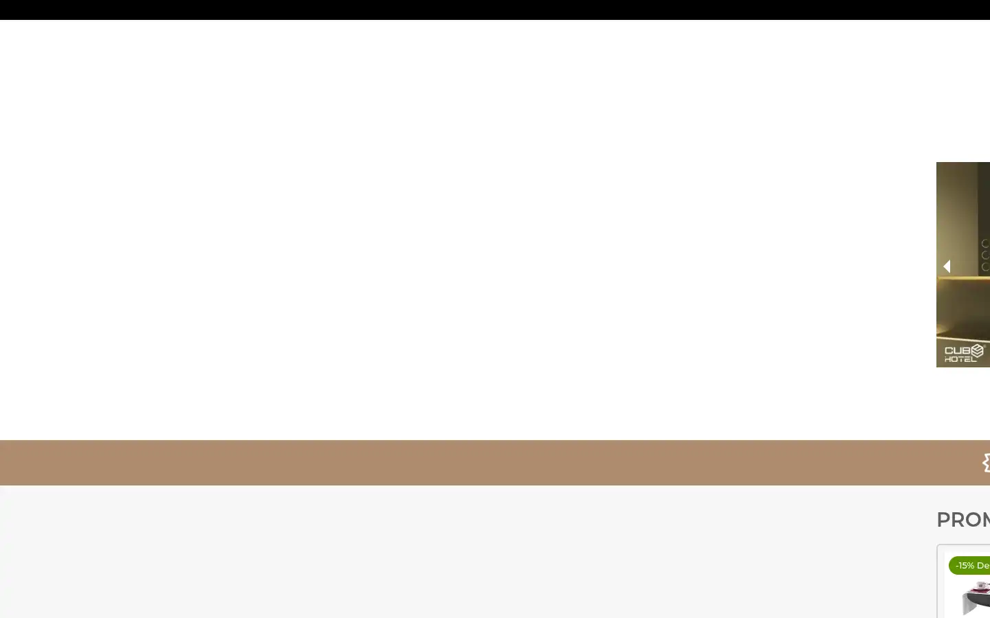 Screenshot of cubohotel.com