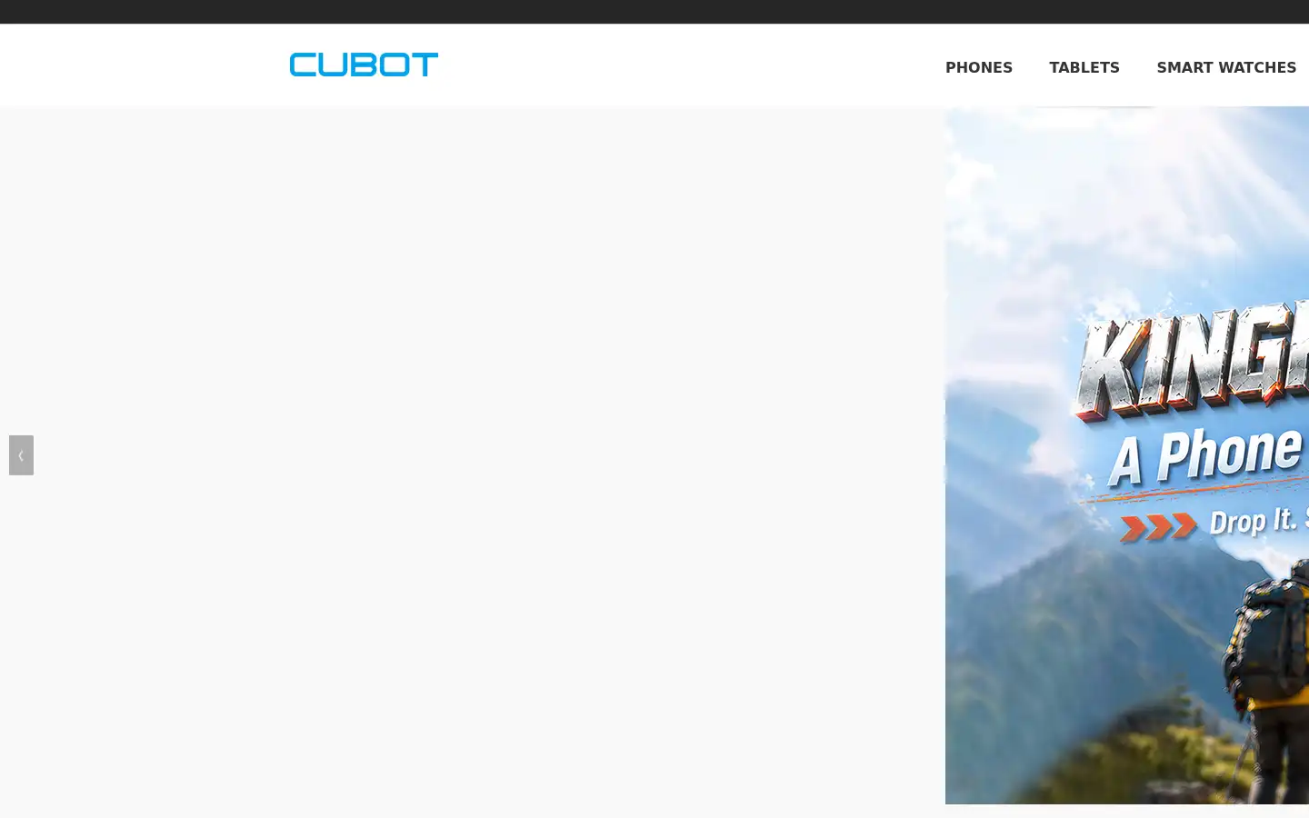 Screenshot of cubot.net