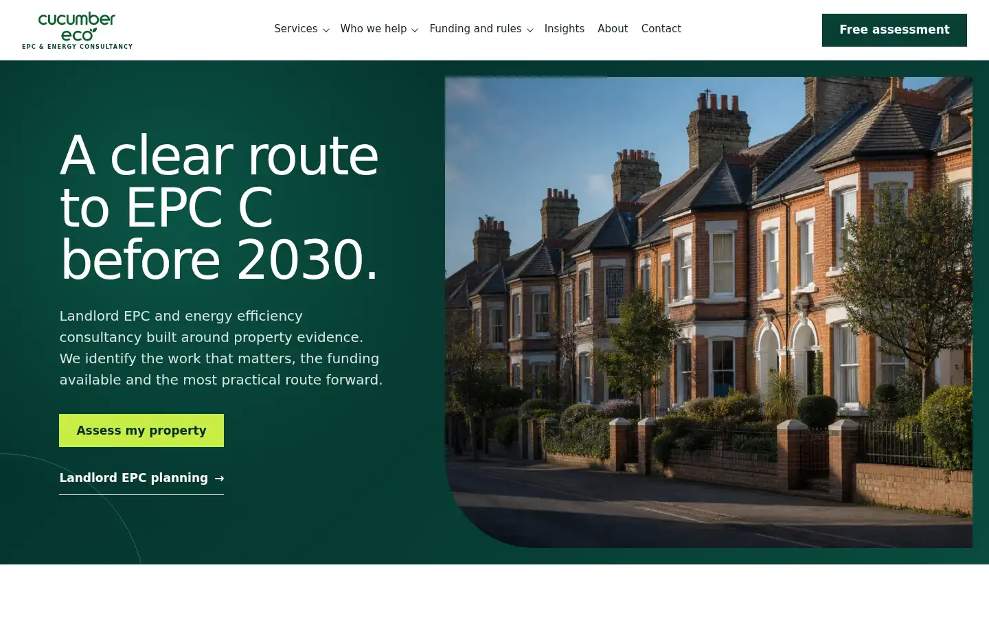 Screenshot of cucumbereco.co.uk