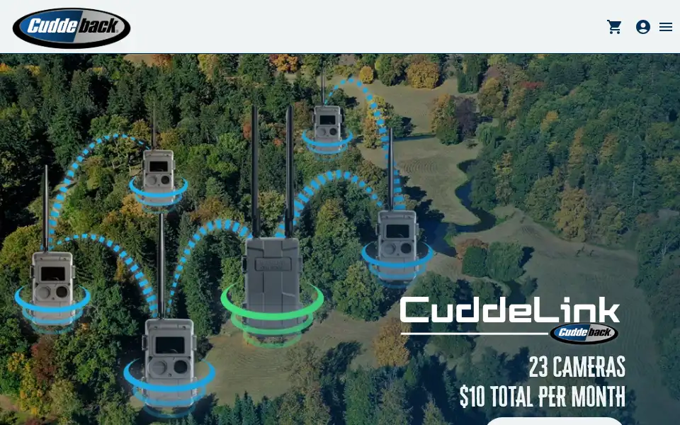 Screenshot of cuddeback.com