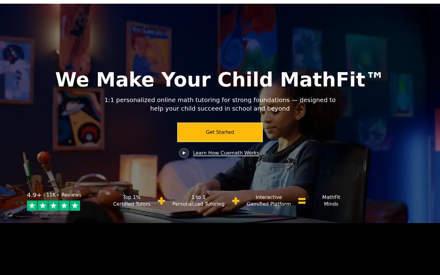 Screenshot of cuemath.com