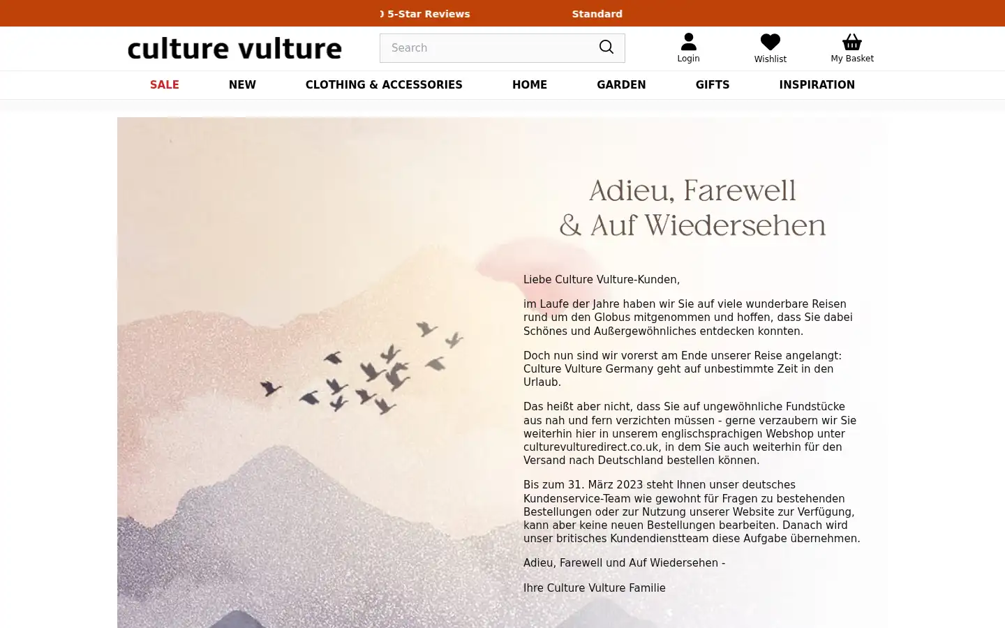 Screenshot of culturevulture.de