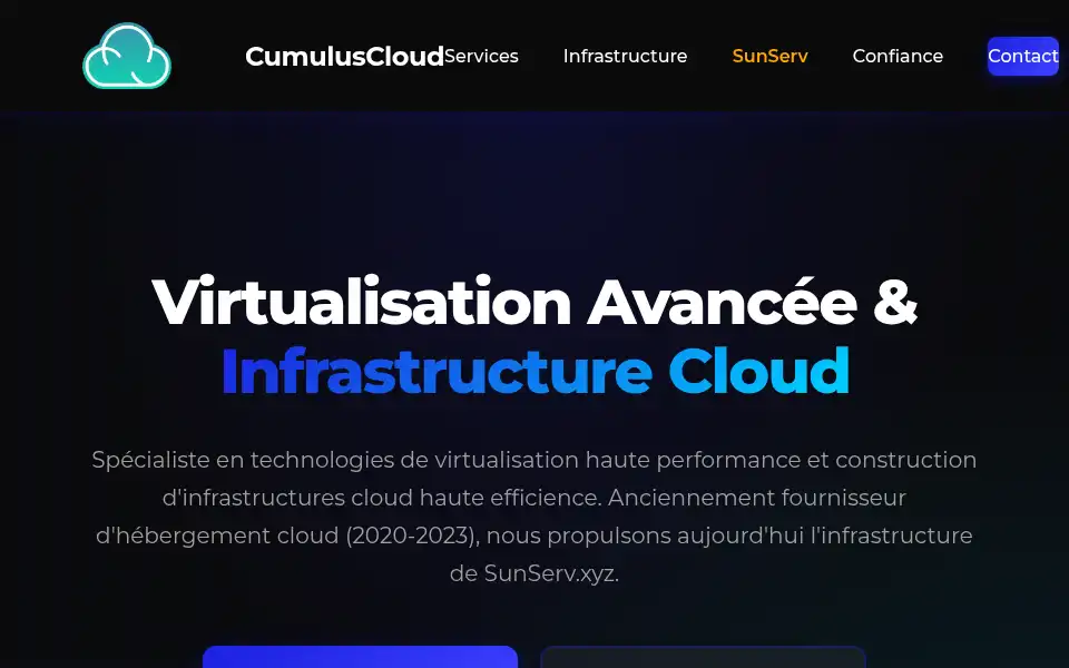 Screenshot of cumuluscloud.fr