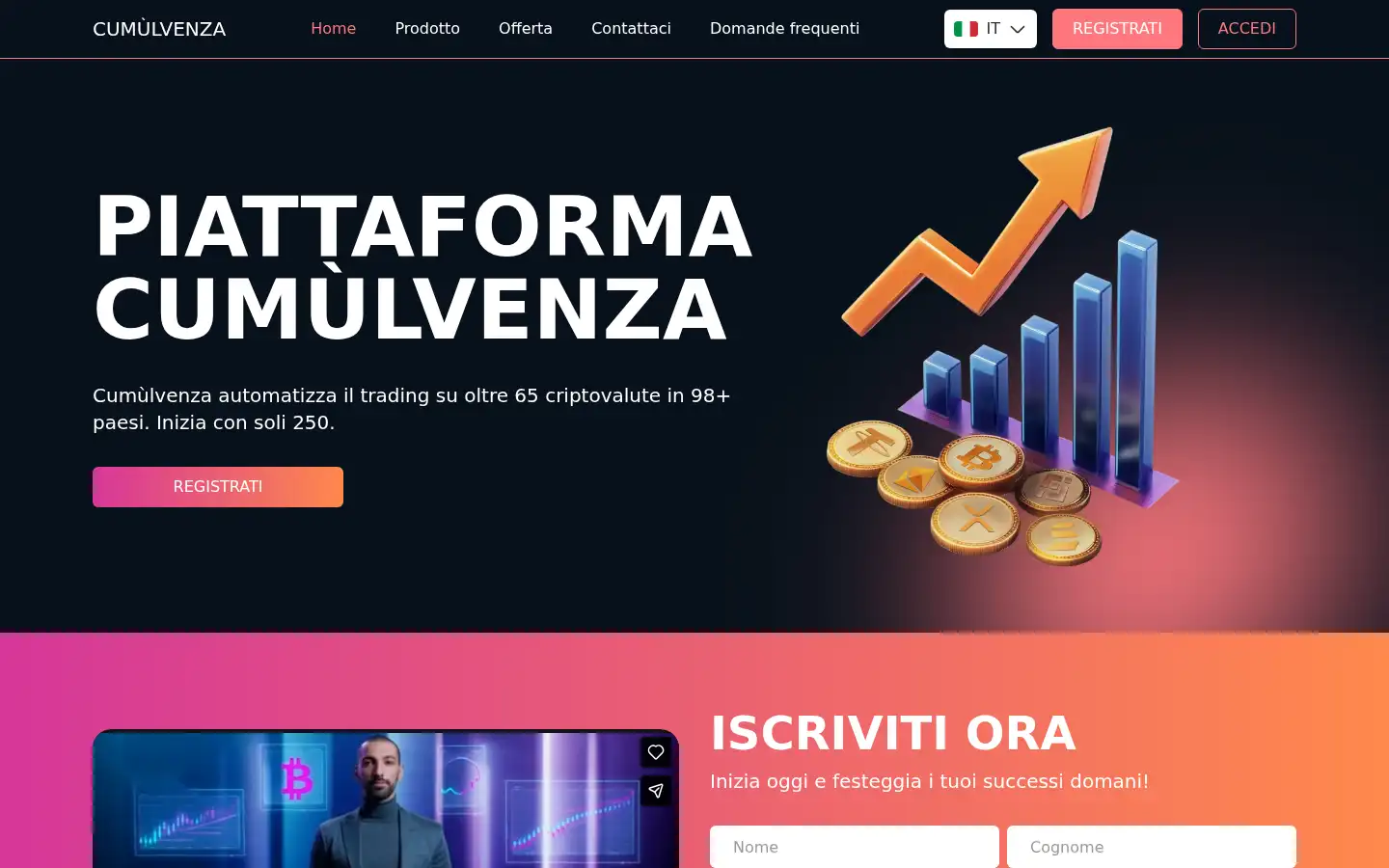 Screenshot of cumulvenza.com
