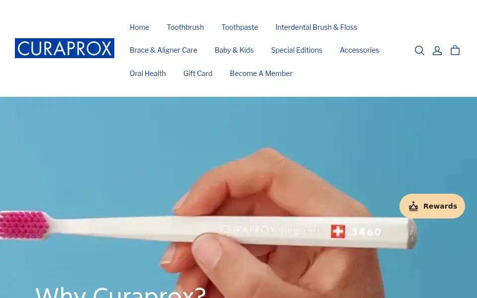Screenshot of curaprox.hk