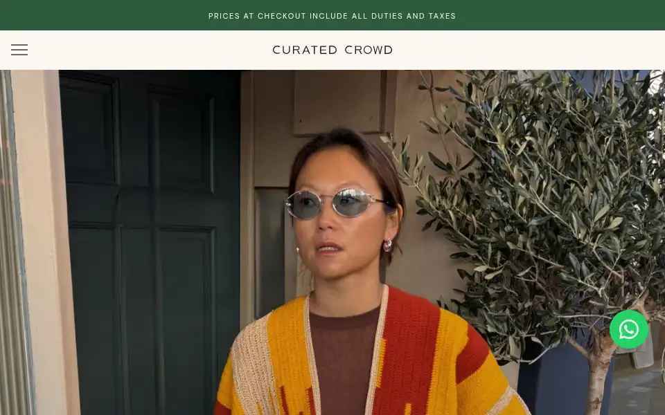 Screenshot of curated-crowd.com