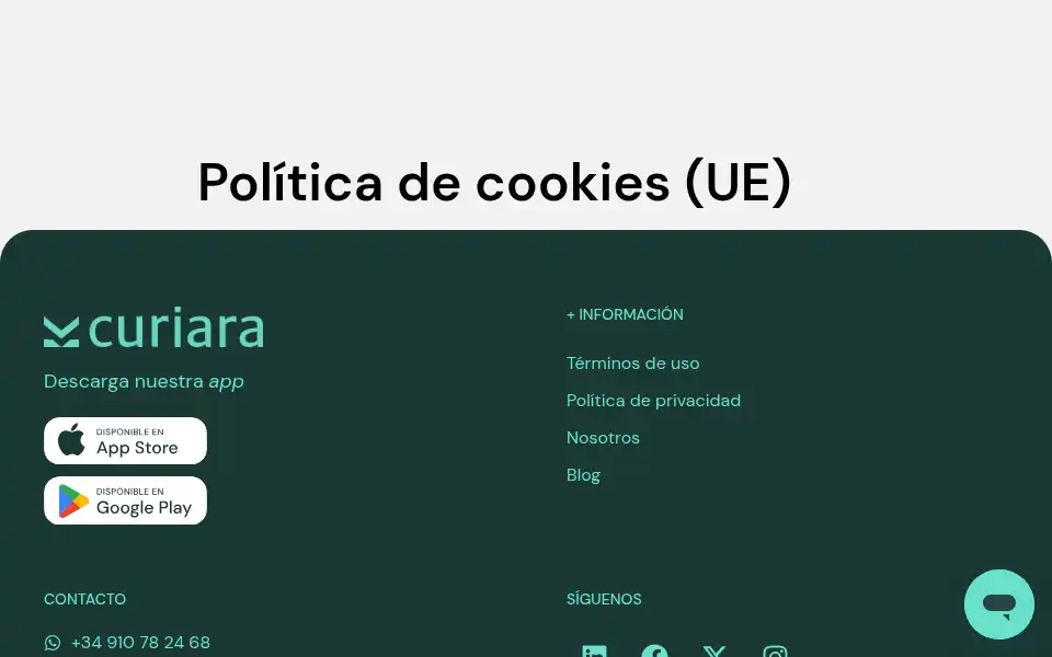 Screenshot of curiara.com