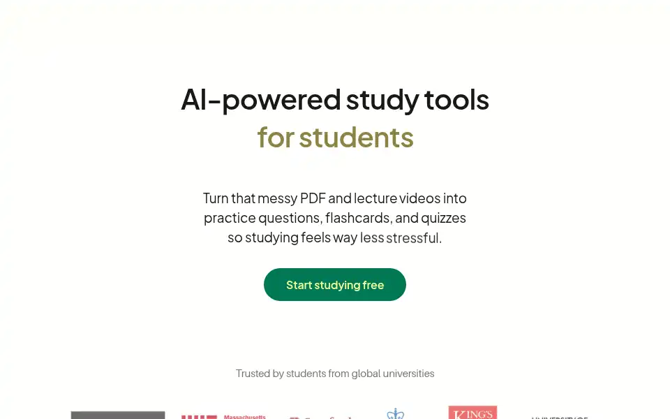 Screenshot of curio.to
