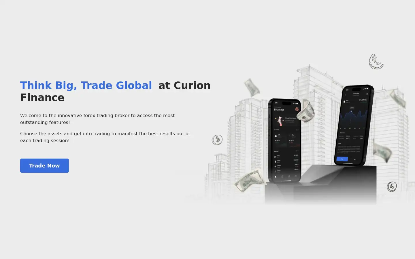 Screenshot of curion-finance.com