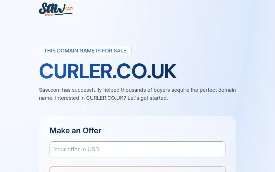 Screenshot of curler.co.uk