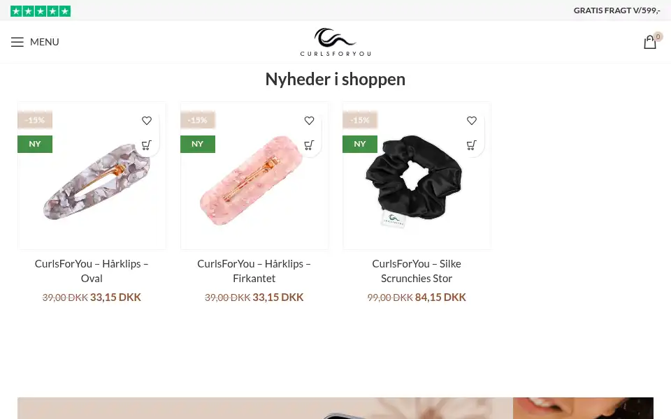 Screenshot of curlsforyou.dk