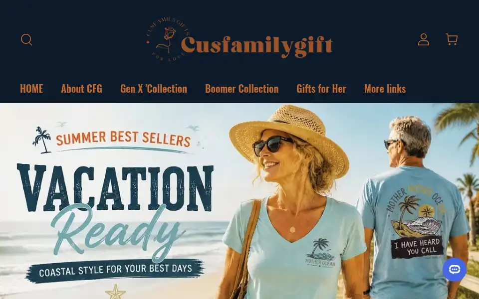 Screenshot of cusfamilygift.com