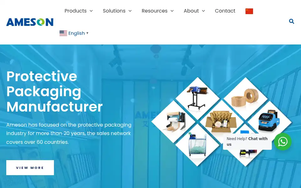 Screenshot of cushionpak.com