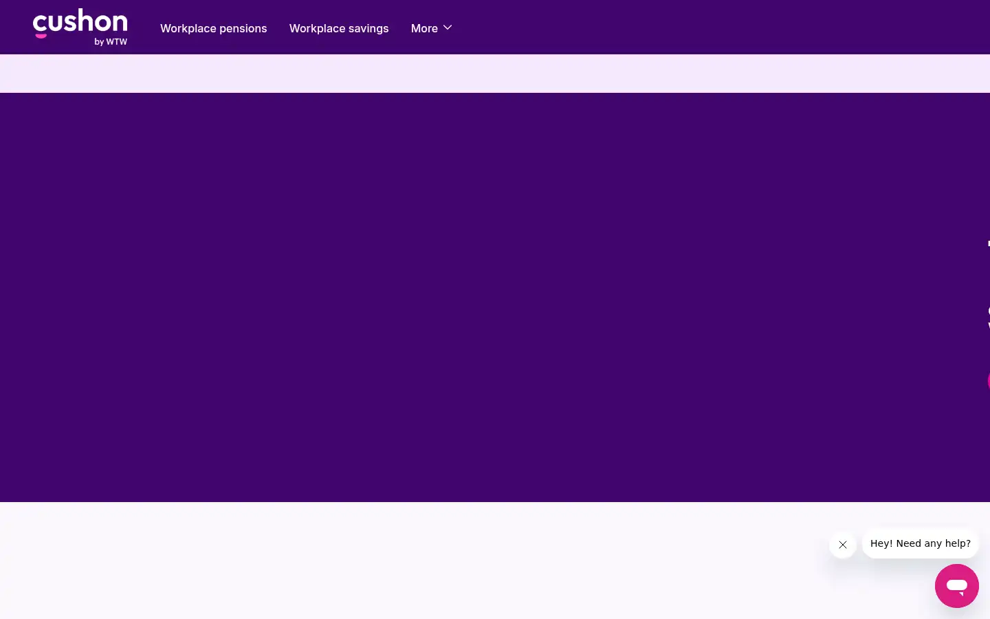 Screenshot of cushon.co.uk