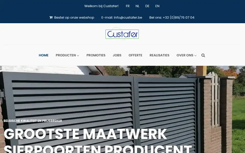 Screenshot of custafer.be