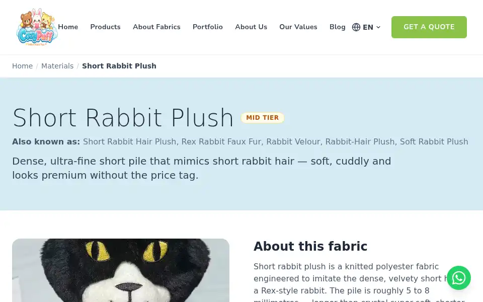 Screenshot of custom-plush.com